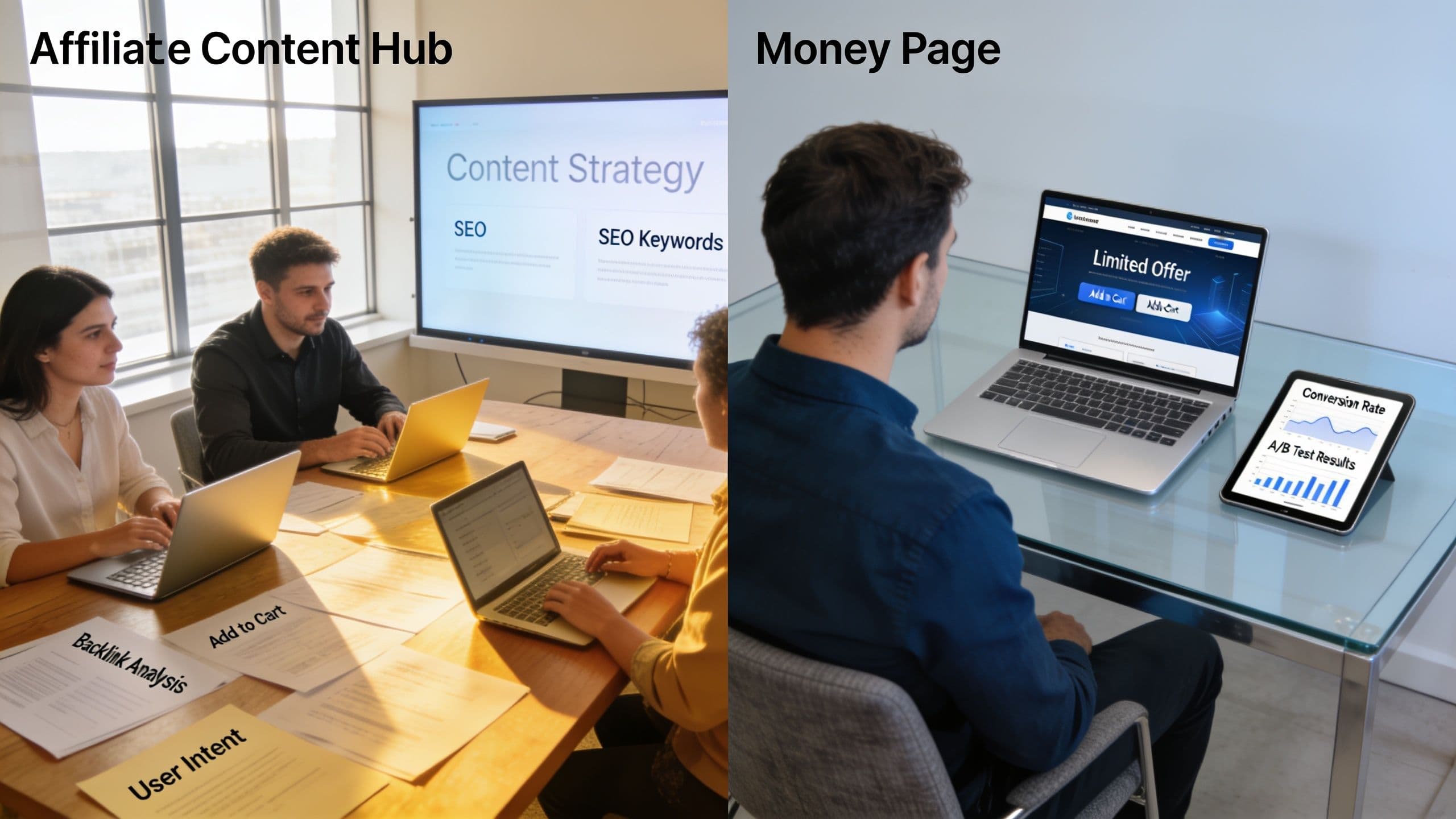 Editorial hero image for Affiliate Content Hubs vs Standalone Money Pages: Choosing the Best SEO Architecture for Affiliate Sites