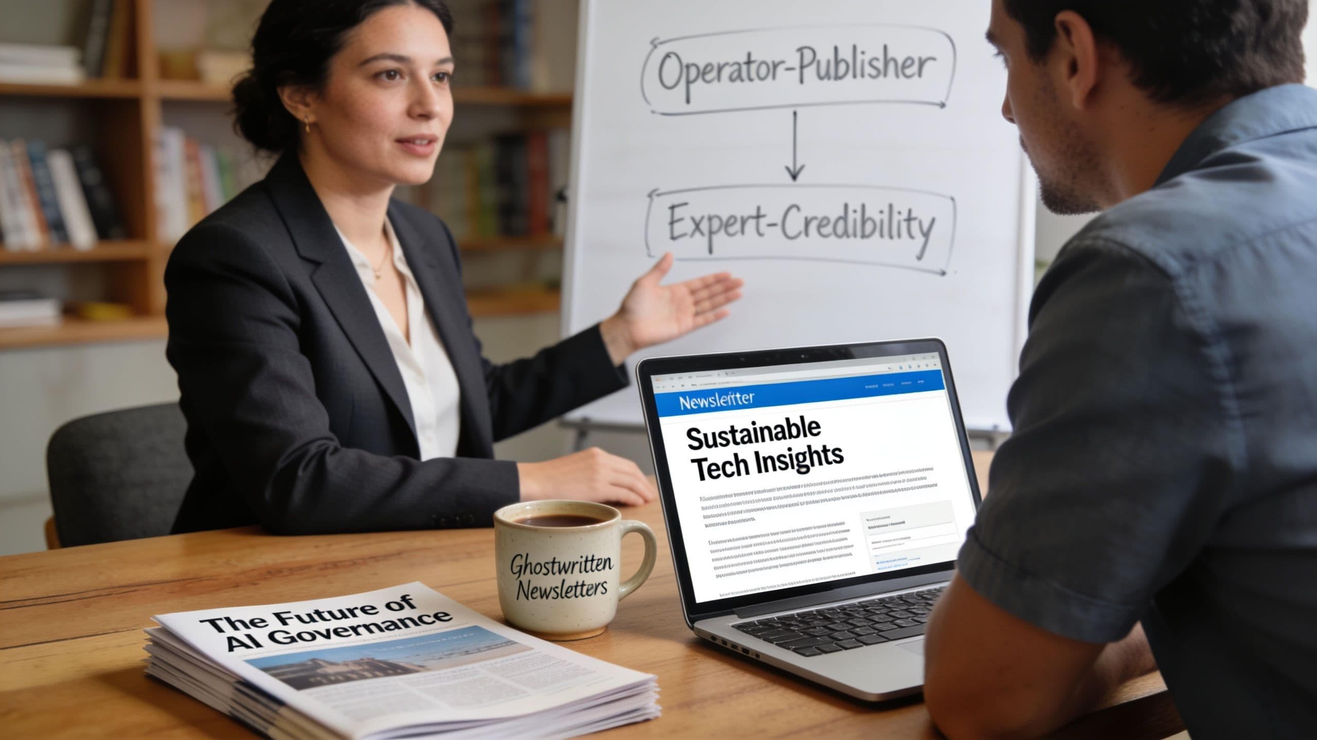 Editorial hero image for The Business Model Behind Ghostwritten Newsletters for Subject-Matter Experts